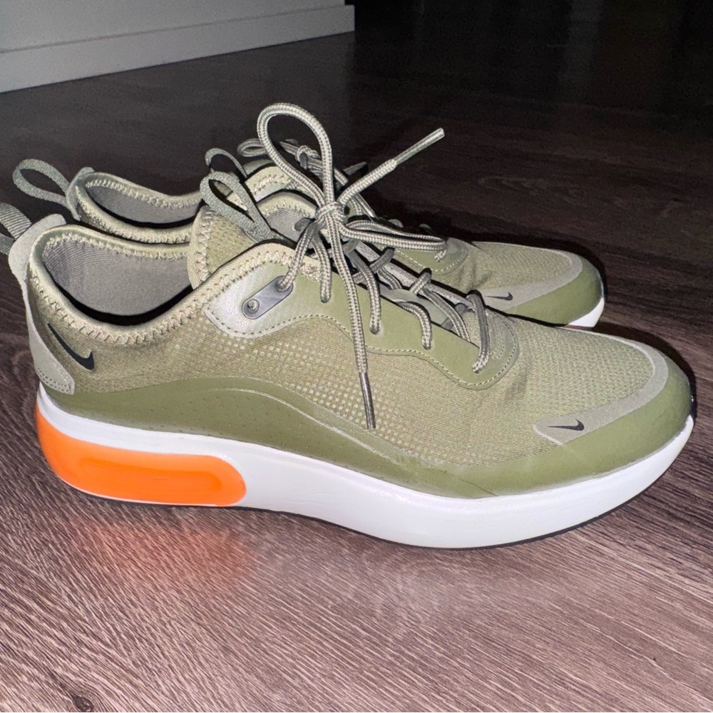 **SOLD** Nike Olive and Orange Men's Sneakers